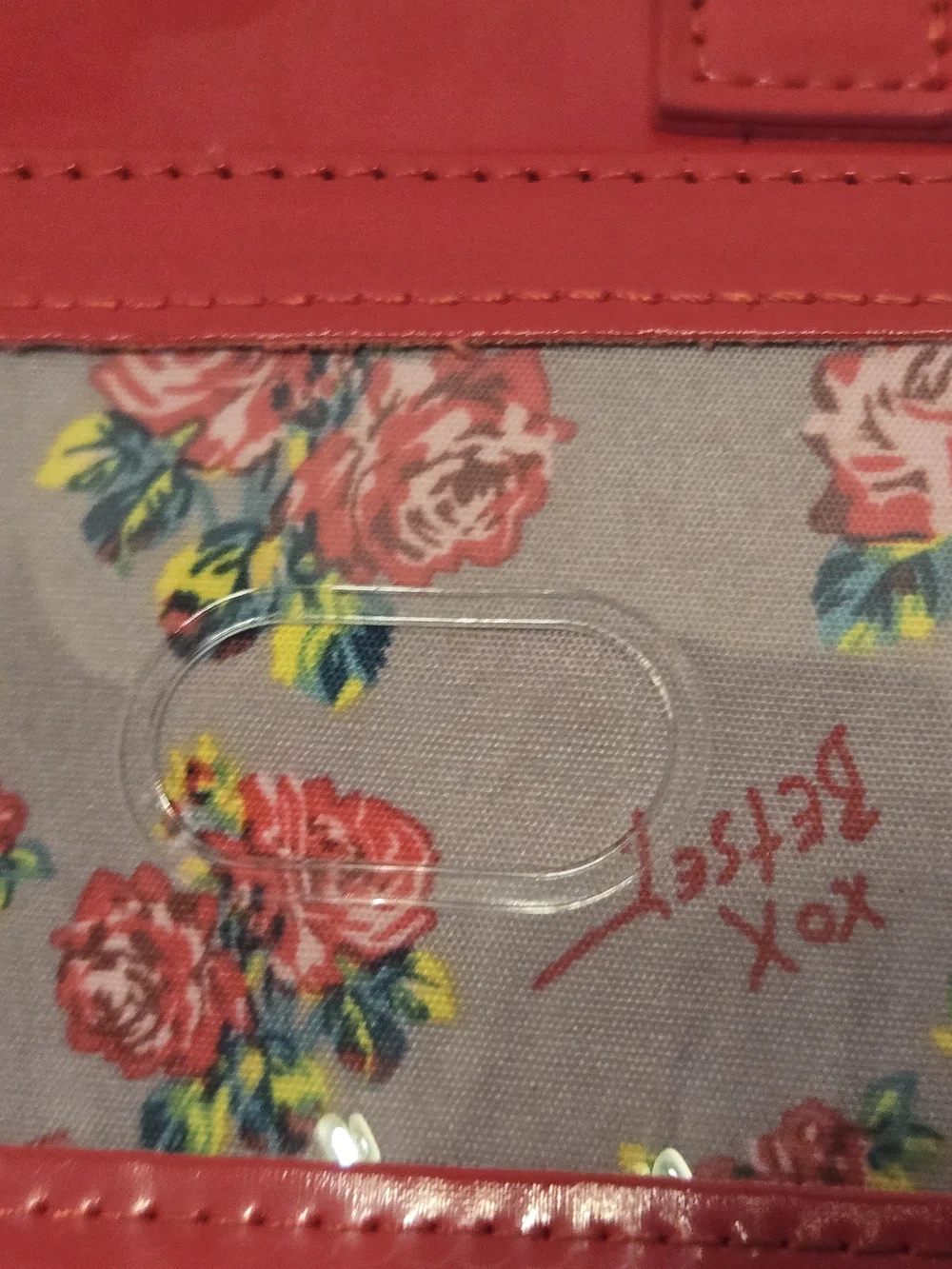 Betsey Johnson Red Heart-Detail Bow Crossbody Bag